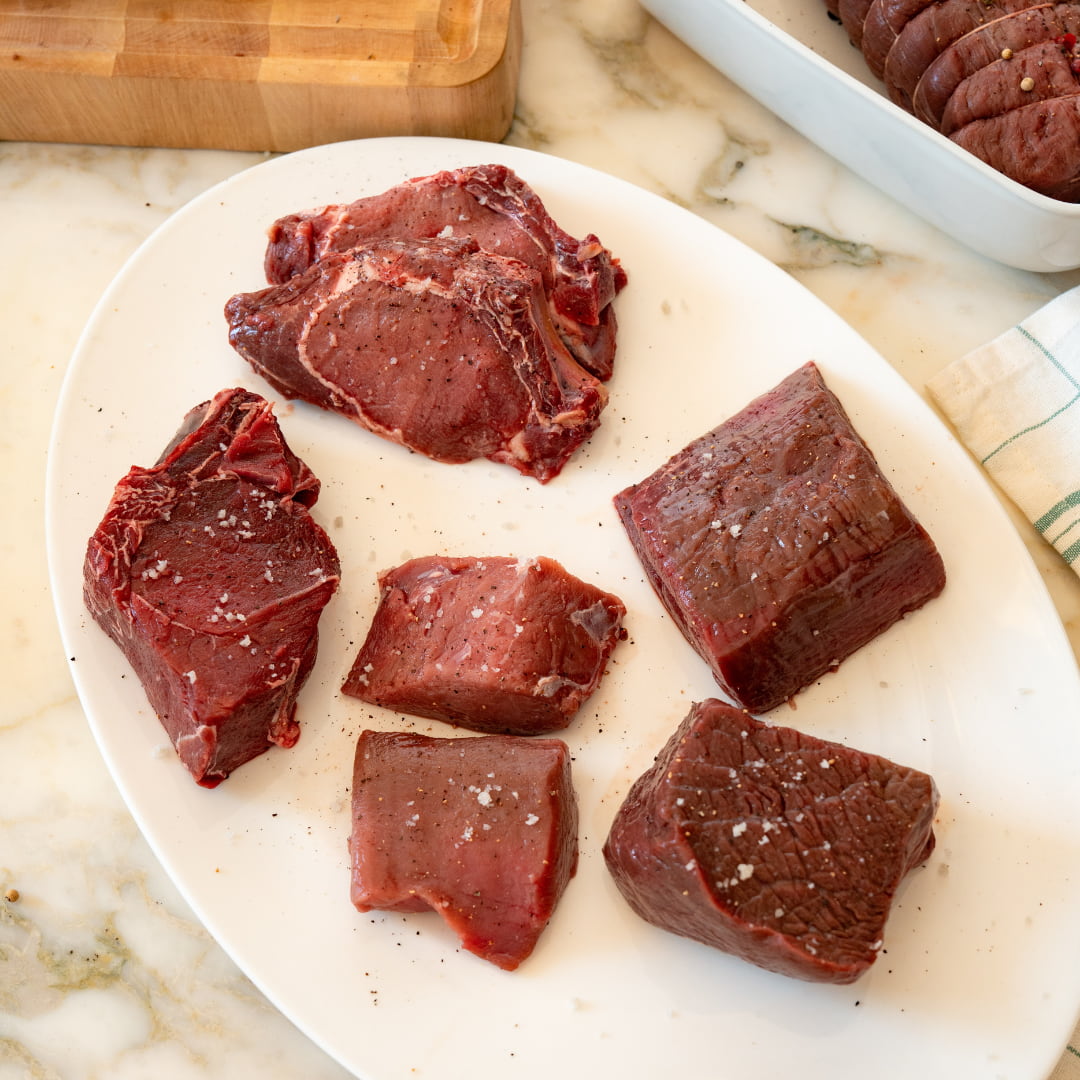 Pièces de viande de gibier