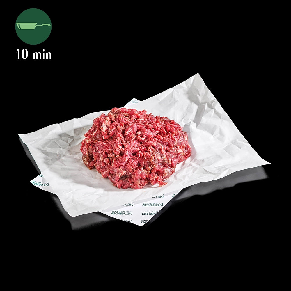 Préparation de viande hachée de Biche