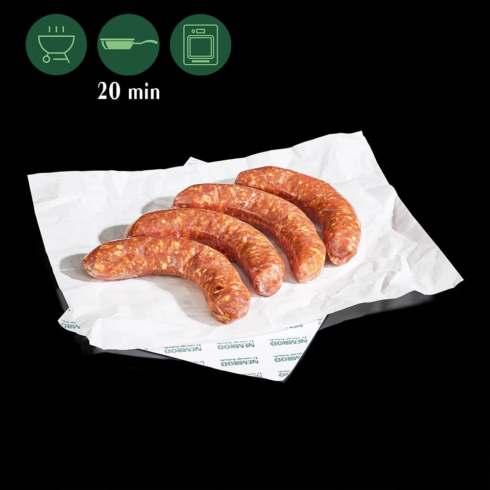 Saucisses de Sanglier au Piment d'Espelette Par 4