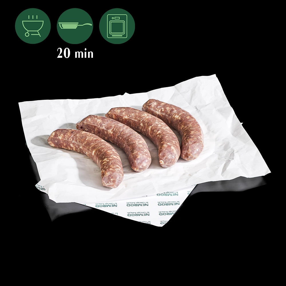 Saucisses de Sanglier Nature Par 4
