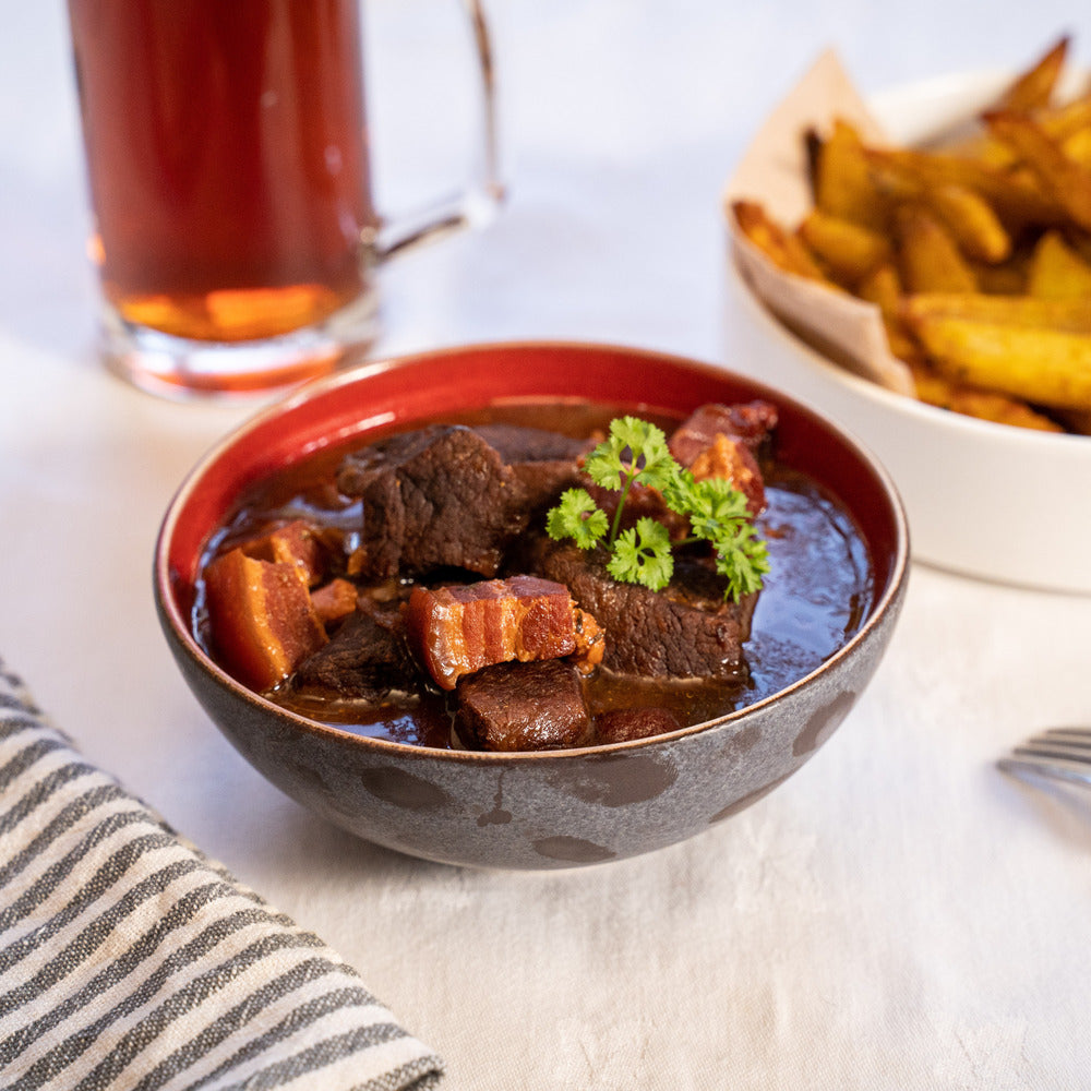 Carbonade flamande avec du civet de biche