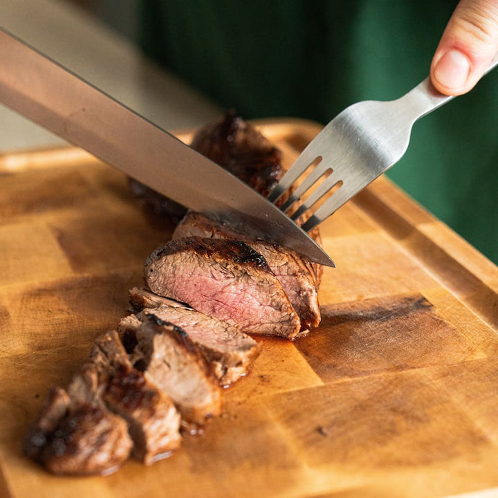 Filet mignon de biche sauvage et française Nemrod cuit