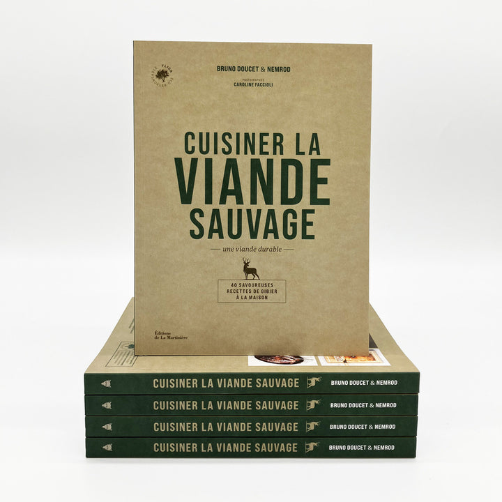 Livre de recettes Cuisiner la Viande sauvage écrit par Nemrod et Bruno Doucet