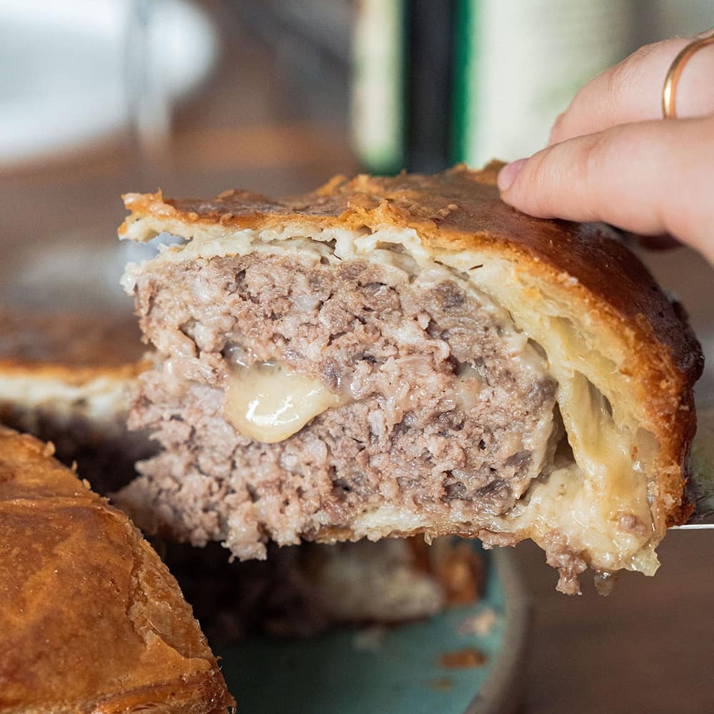 Tourte de sanglier sauvage à la Tomme