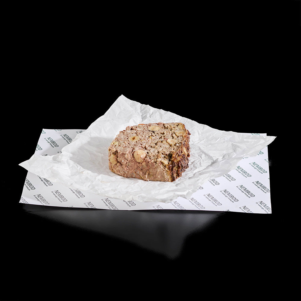 Tranche de terrine fraiche de chevreuil aux noisettes 200 gr