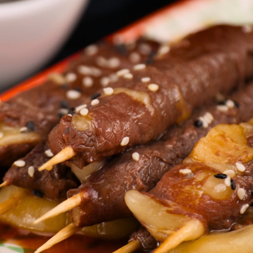 Yakitori de cerf au fromage