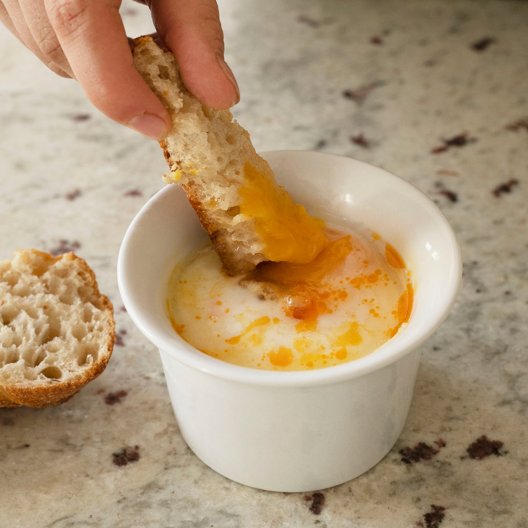 Recette de gibier : Oeuf cocotte au chorizo de sanglier