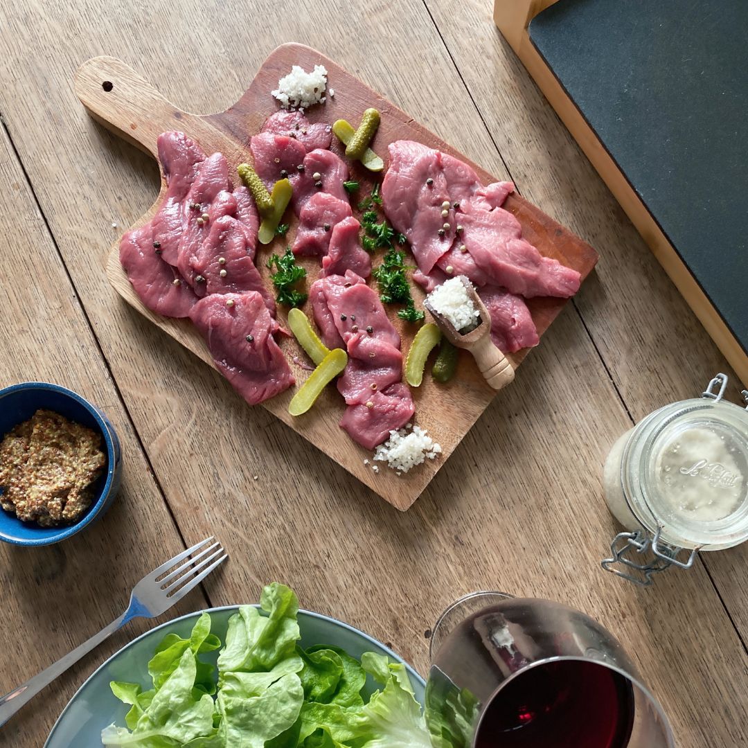 Pierrade de gibier sauvage et français