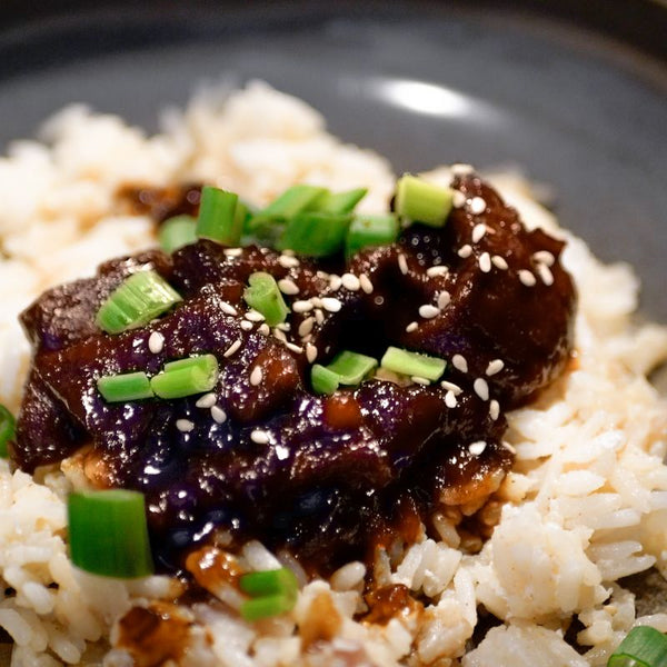 Recette : Pavés de sanglier au caramel et riz