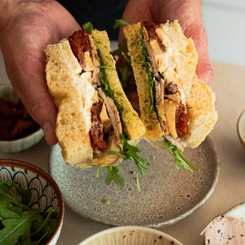 Focaccia au cervelas à l'italienne