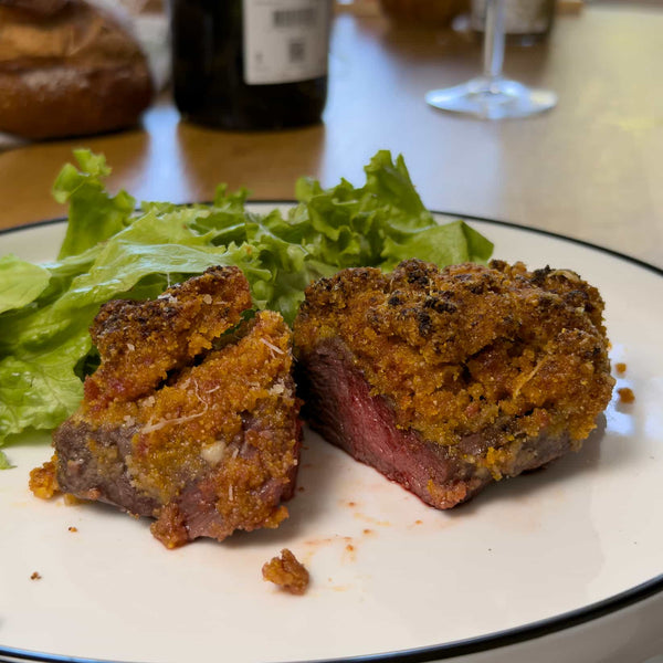 Recette pavés de chevreuil en croûte de chorizo au airfryer