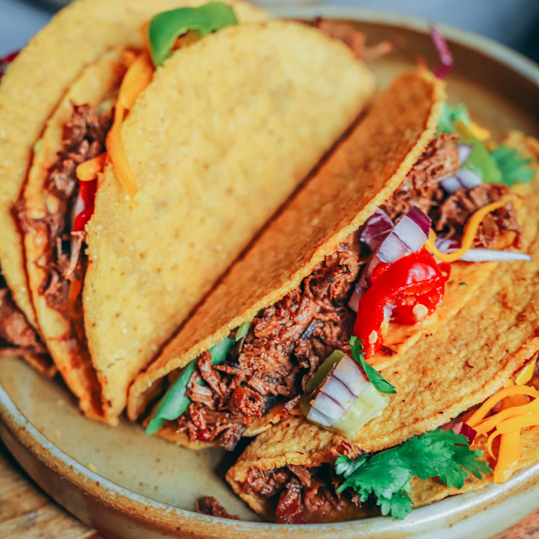 Tacos à l'effiloché de chevreuil sauvage