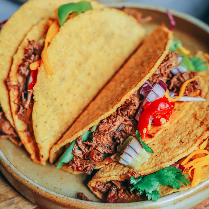Tacos à l'effiloché de chevreuil sauvage