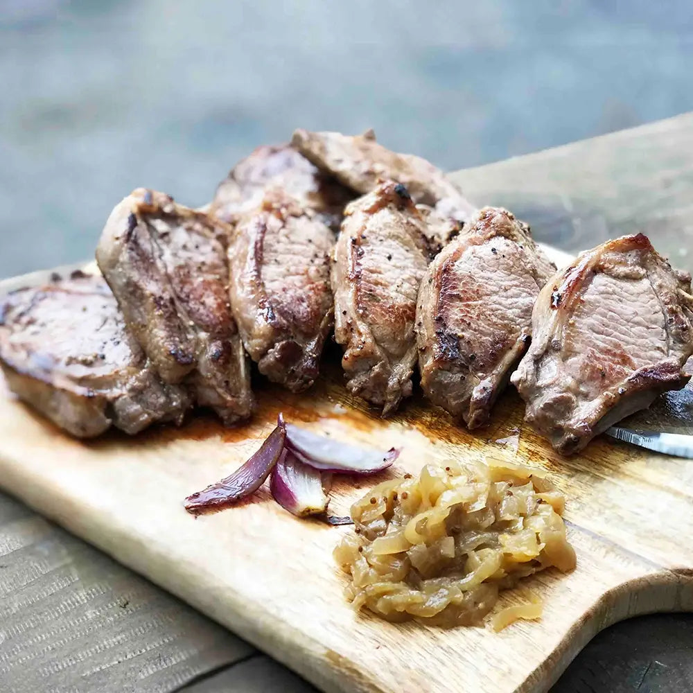 Côtelettes de sanglier sauvage grillées