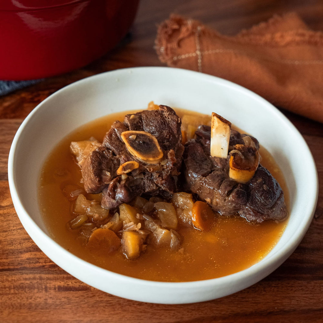 Recette : Jarret de cerf au cidre fermier