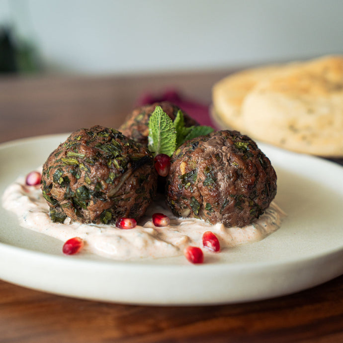 Keftas de chevreuil et sauce à la menthe