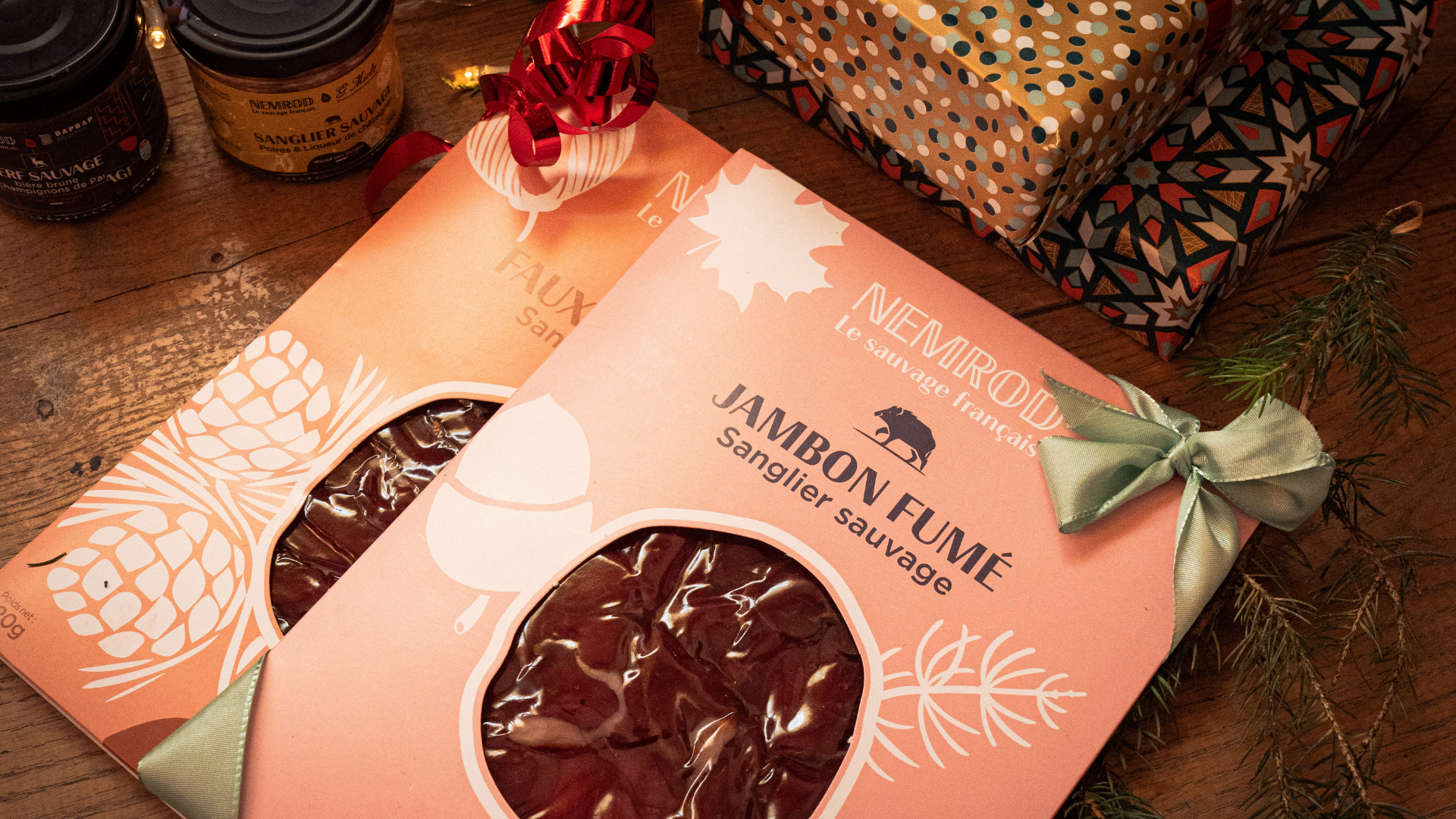 Charcuteries fumées tranchées de gibier