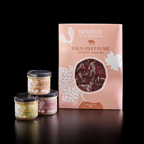 Le Gourmet 3 terrines faux-filet fumé