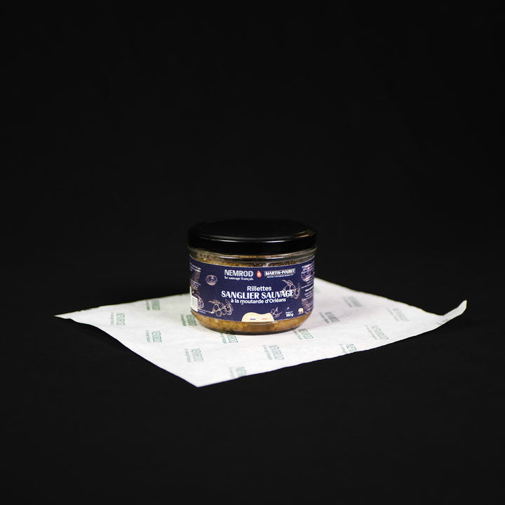 180g Rillettes de sanglier à la moutarde d'Orléans