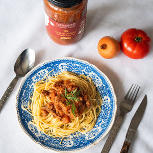 Plat cuisiné Nemrod - bolognaise de sanglier 