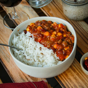 Plat cuisiné Nemrod -Chili con carne de cerf