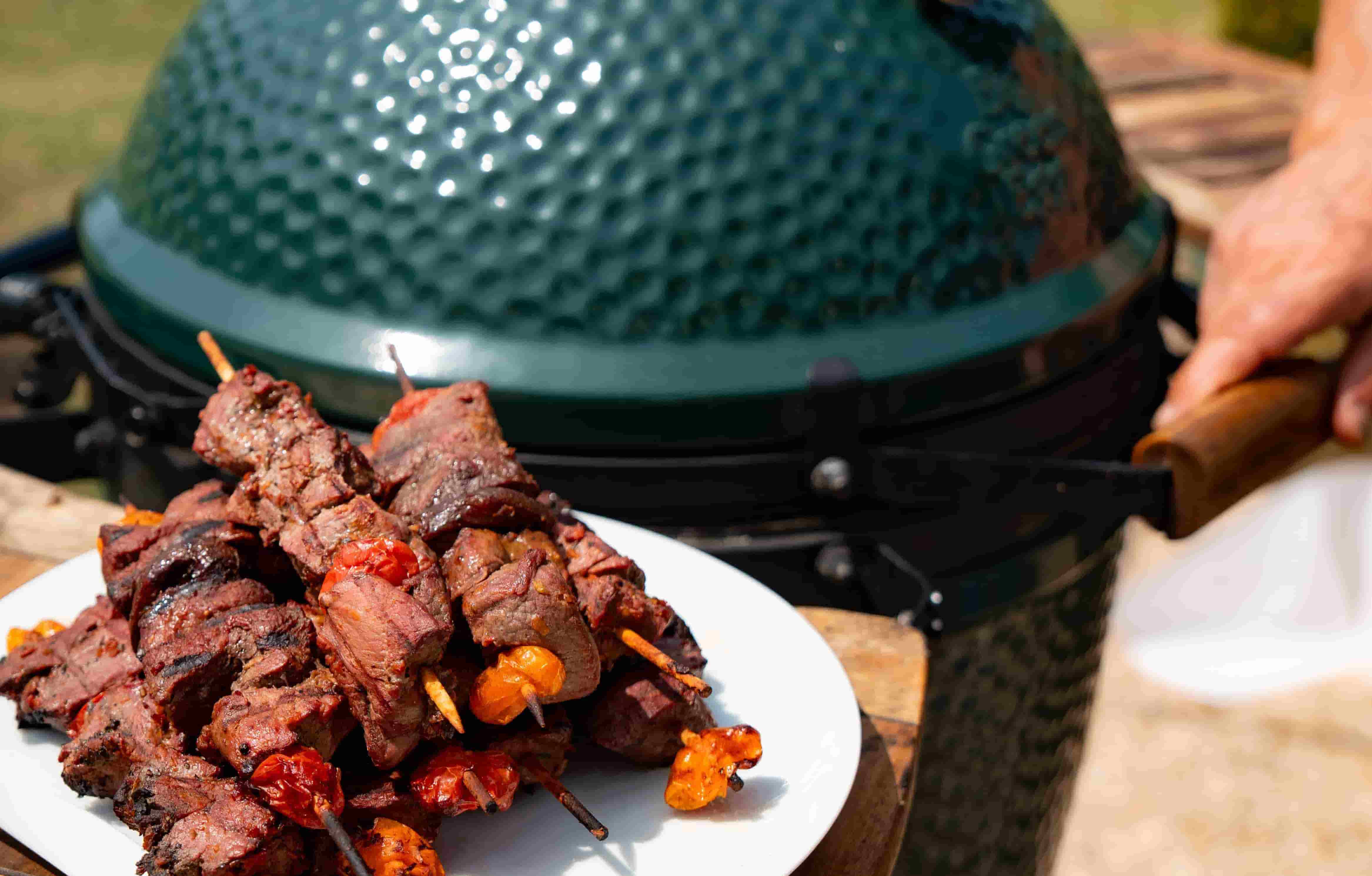 Brochettes de gibier au barbecue