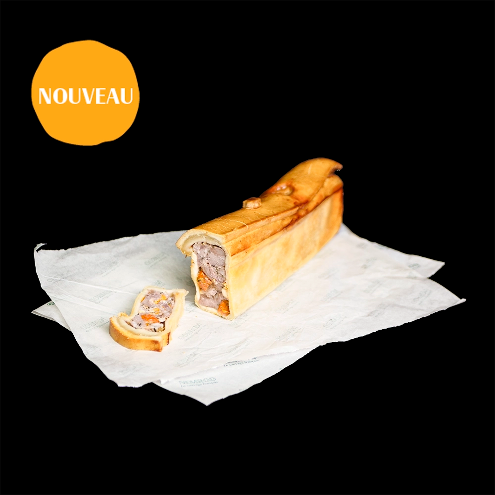 Pâté en croûte cocktail sanglier chorizo et fêta