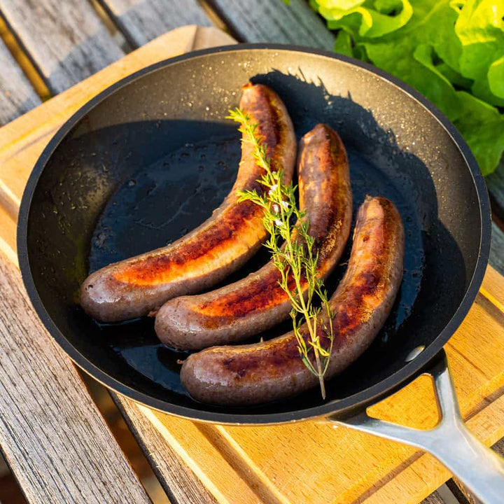 Saucisses de Sanglier au Piment d'Espelette (Par 4) (130g/pièce - 520g/colis)