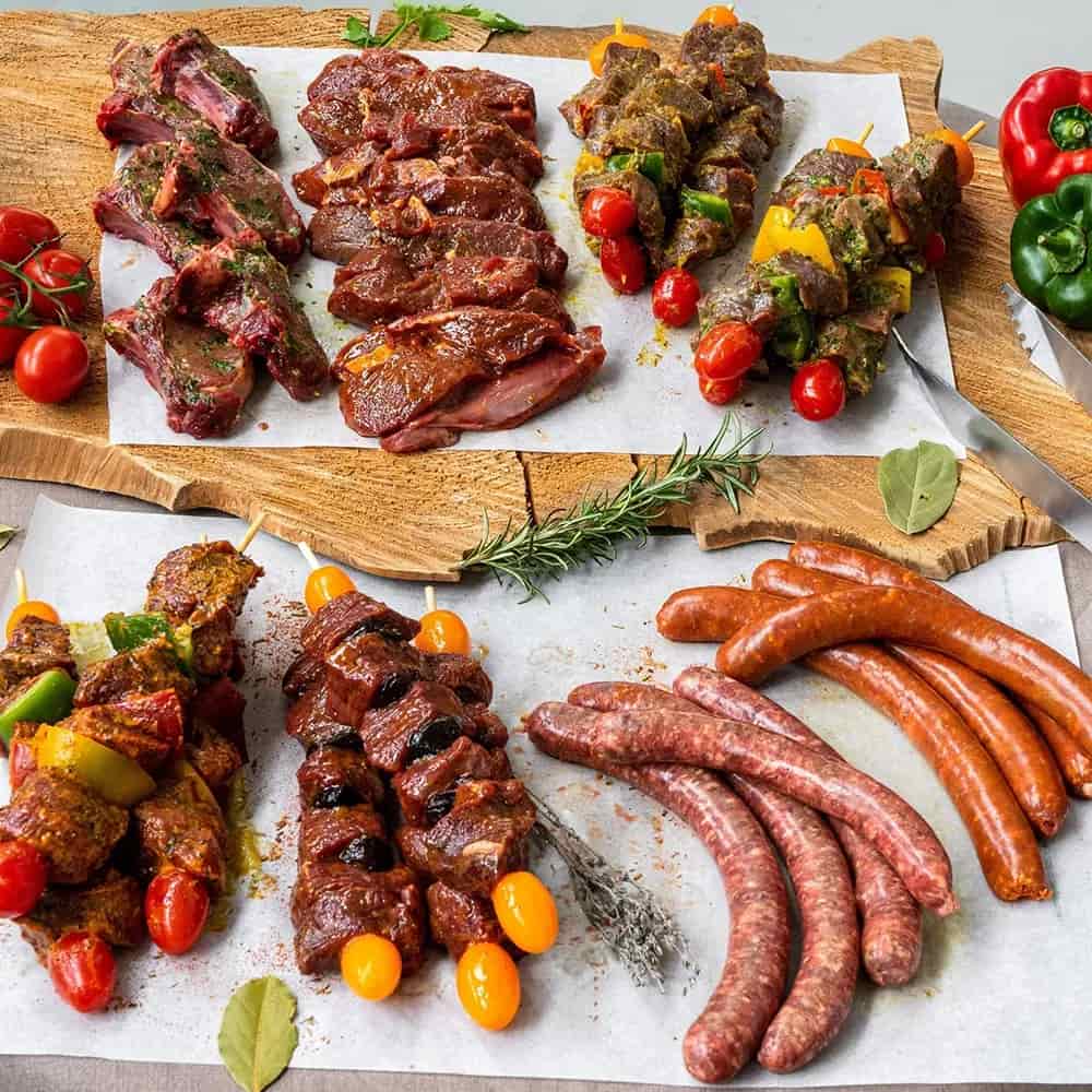 Colis de barbecue de gibier