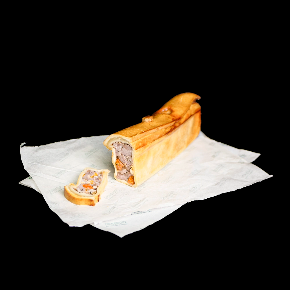 pâté en croûte cocktail de sanglier chorizo thym et feta