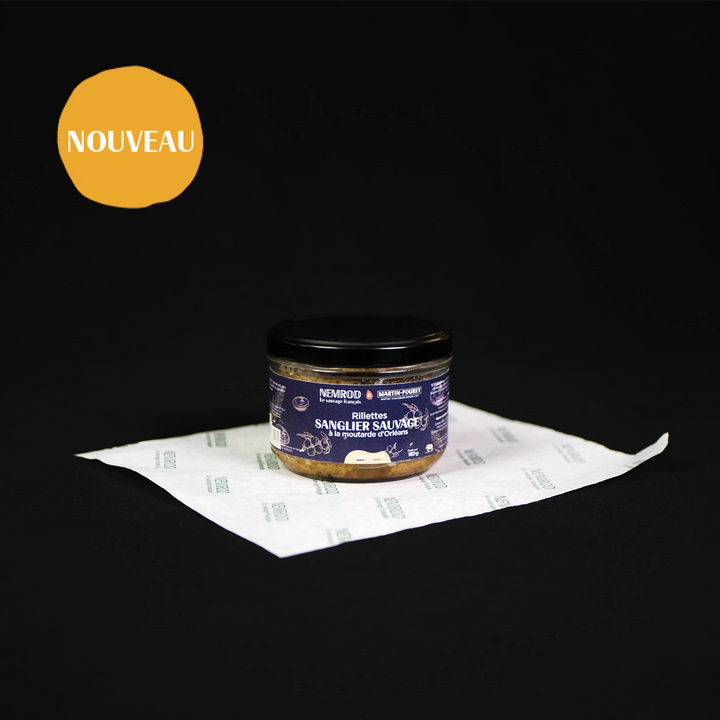 Rillettes de sanglier à la moutarde d'Orléans (180g)