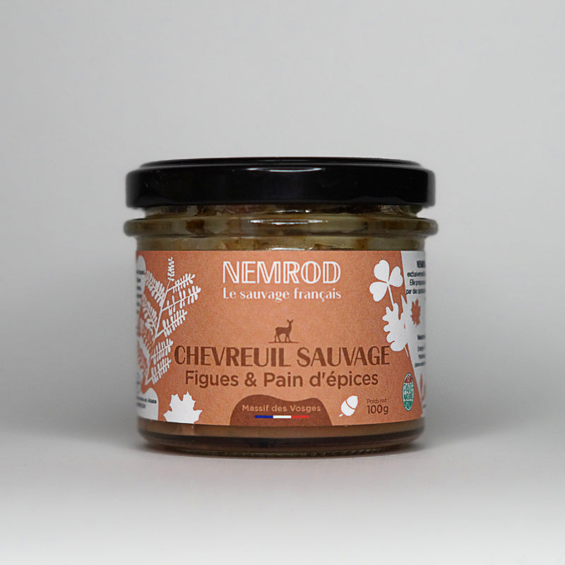 Terrine de chevreuil sauvage figues et pain d'épices