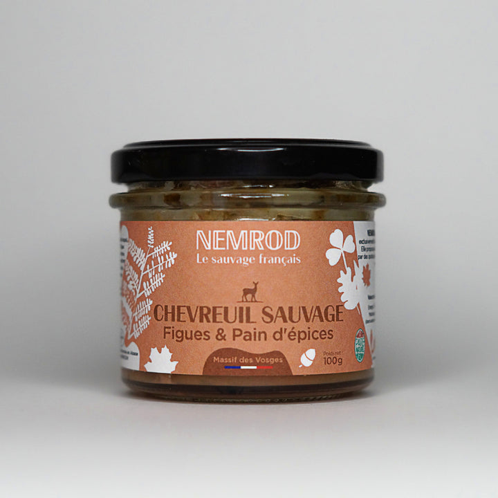 Terrine de chevreuil sauvage figues et pain d'épices